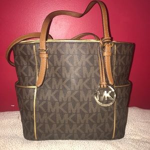 Michael Kors Brown/Gold Purse